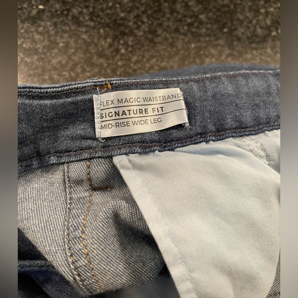 Lane Bryant: Fluid Denim Trouser Pant - Picture 9 of 11